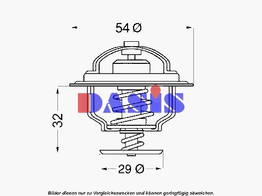 AKS DASIS Термостат, охлаждающая жидкость 750432N